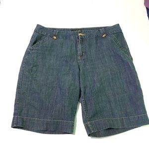 Lane Bryant womens denim shorts Bermuda.  Medium wash. 18